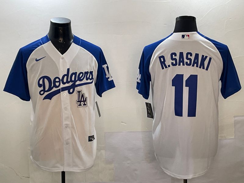 Men Los Angeles Dodgers 11 R.Sasaki White Fashion Game 2025 Nike MLB Jersey style 7